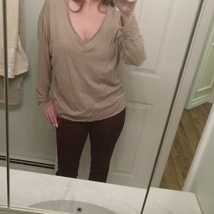 Rachel Roy blouson zip sleeve top